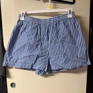 Wilfred Blue and White Striped Women's Shorts